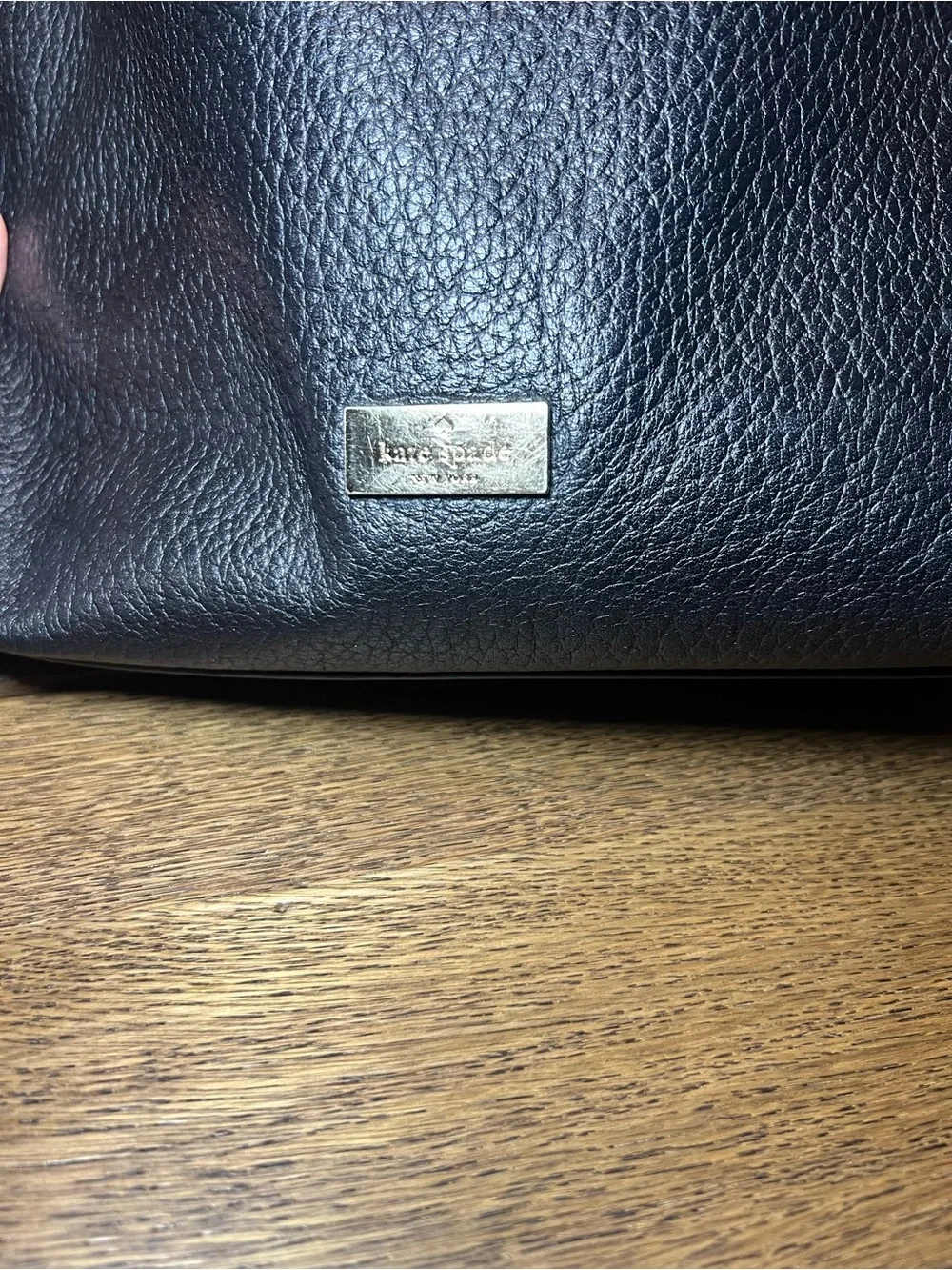 Kate Spade Prospect Place Kaia Hobo Black Pebbled Leather Shoulder Bag Purse